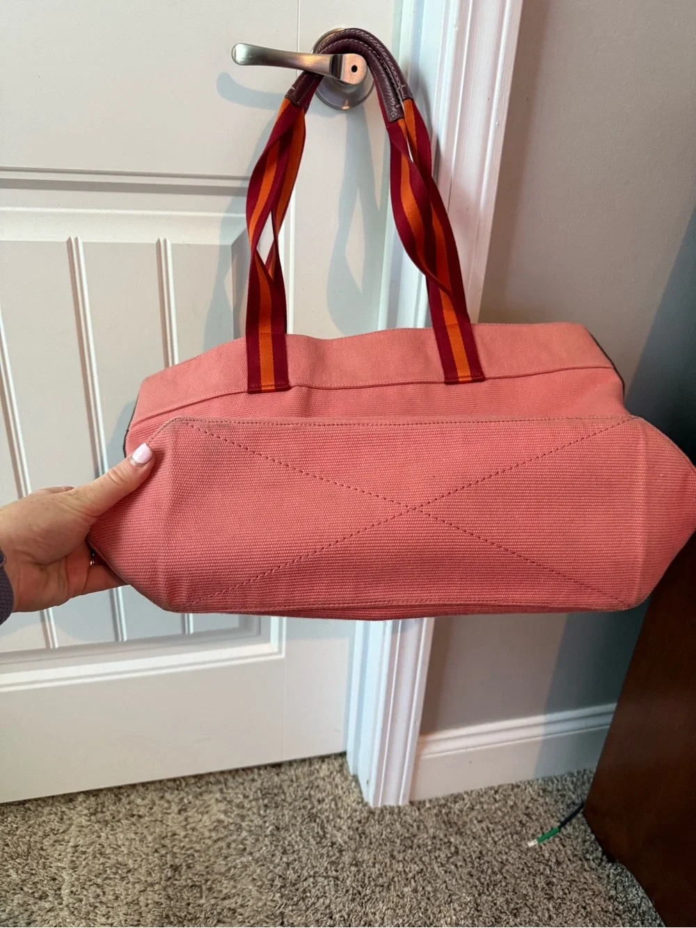 Vintage Coach Canvas Tote